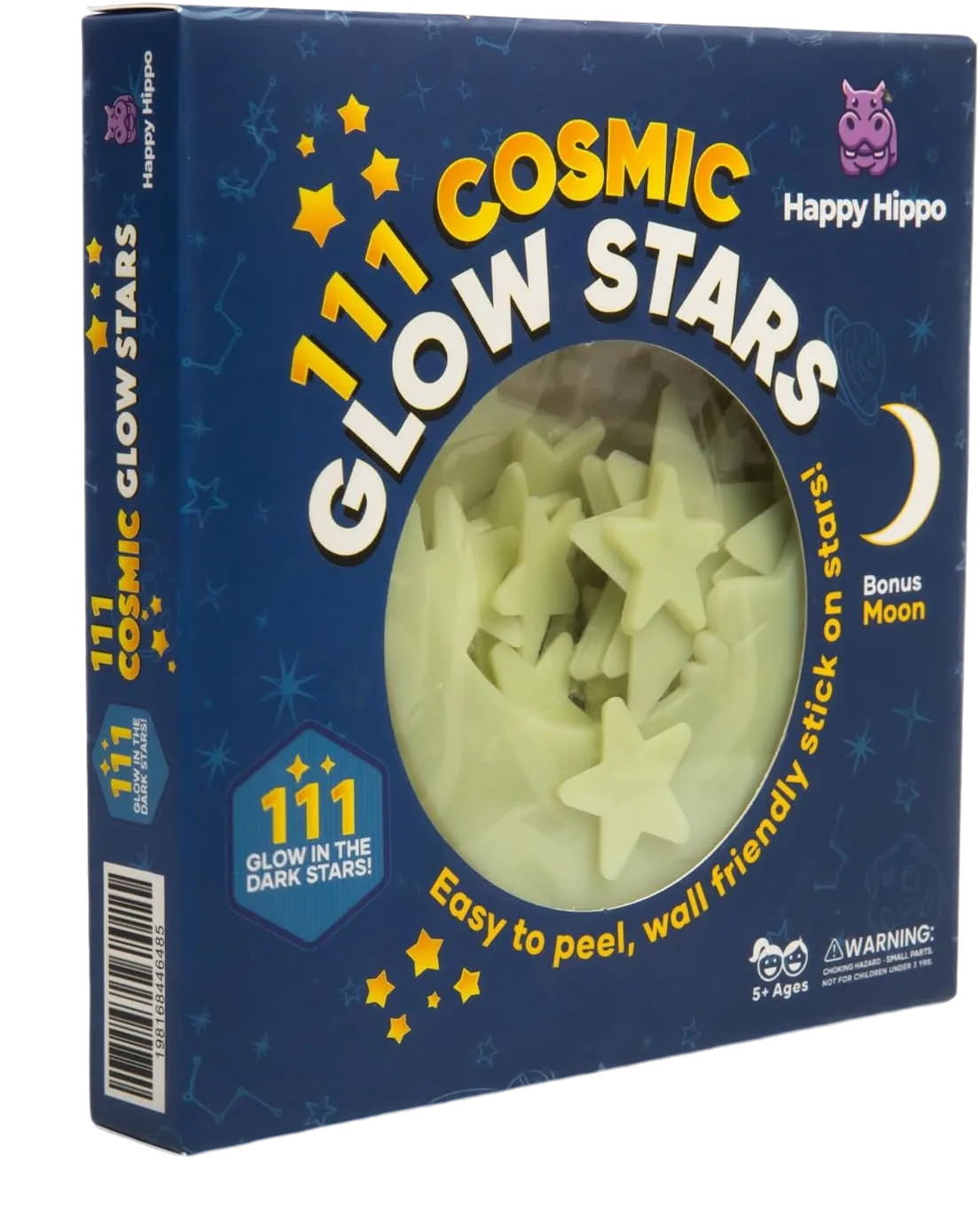 Happy Hippo 111 Glow in The Dark Stars for Ceiling